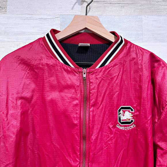 South Carolina Gamecocks VTG Varsity Bomber Jacket Red Russell USA Mens XL - Picture 2 of 8